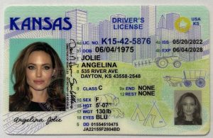 Kansas Driver License - Kansas Scannable IDS