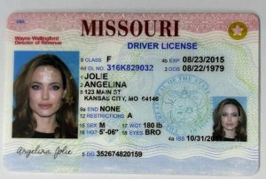Missouri Driver License - Missouri Scannable IDS