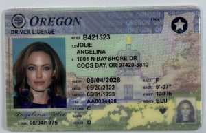 Oregon Driver License - Oregon Scannable IDS
