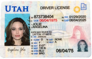 Utah Driver License - Utah Scannable IDS