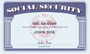 SSN Card Driver License - SSN Card Scannable IDS